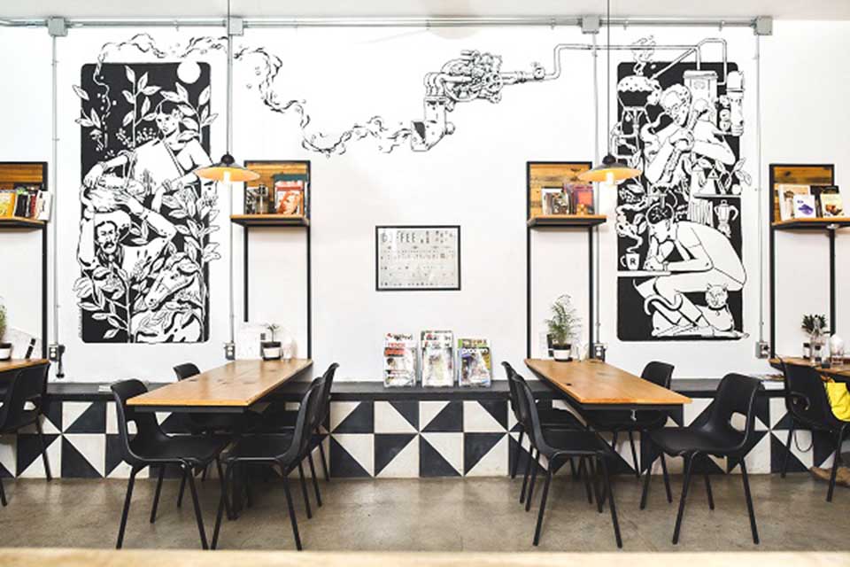 Vẽ tranh tường cafe nhà hàng trên toàn quốc với nhiều mẫu nghệ thuật đẹp