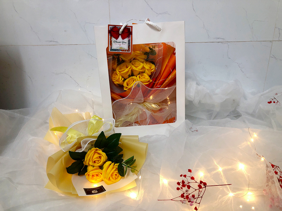 Độc đáo và ấn tượng với hoa sáp thơm tại Chip Chip Shop
