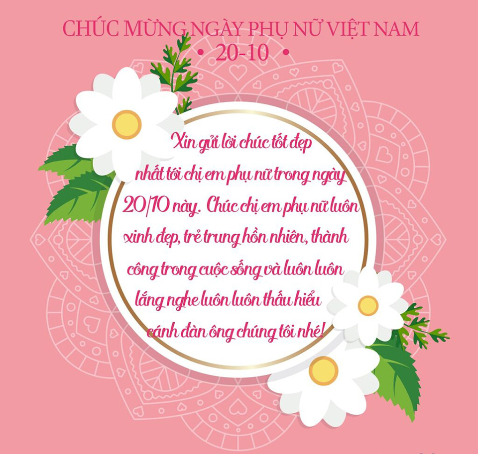 Hình ảnh đẹp kỷ niệm ngày phụ nữ Việt Nam 20/10 hình ảnh mừng 20/10 đầy ý nghĩa và cảm động