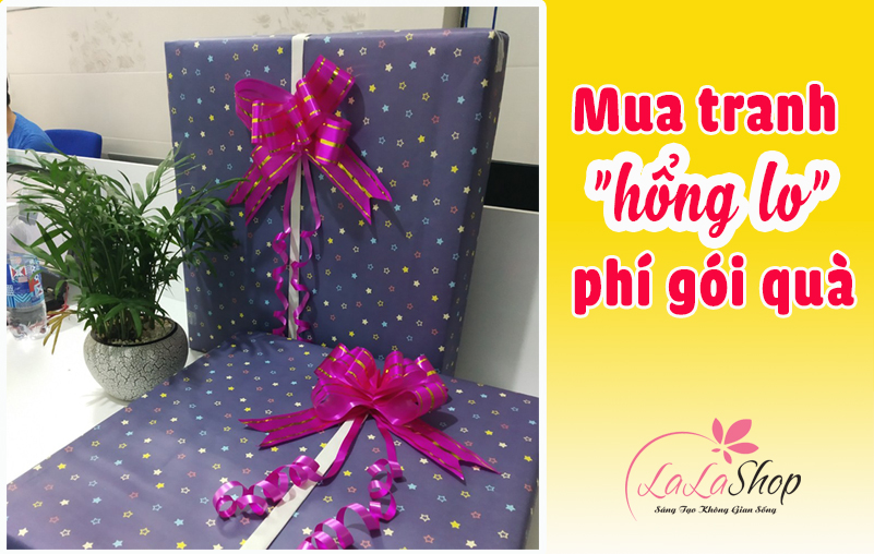 miễn phí gói quà khi mua tranh treo tường