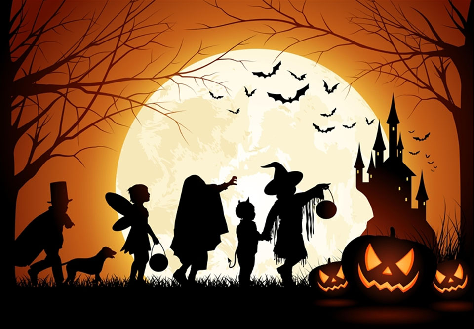 Nền Halloween Hình Nền Hoạt Hình Dễ Thương Hình Nền Cho Tải Về Miễn Phí   Pngtree