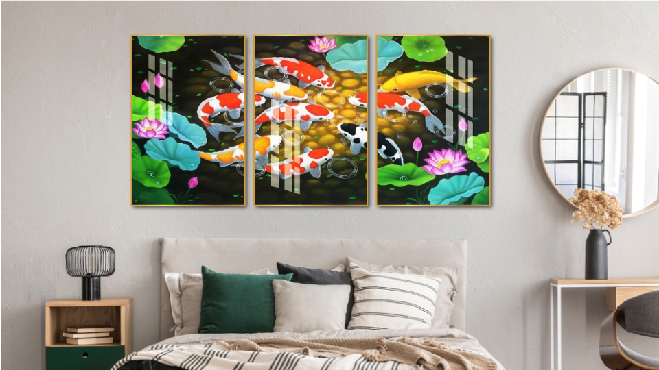 Những loại tranh phong thủy treo đầu giường phòng ngủ siêu đẹp tại Lala