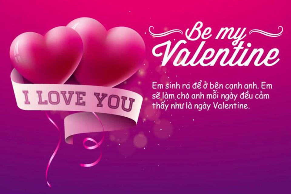 những tin nhắn chúc valentine cho người yêu hay, đẹp và ngọt ngào nhất 2022