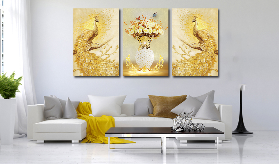 Feng-Shui-Malerei Doppelpfau