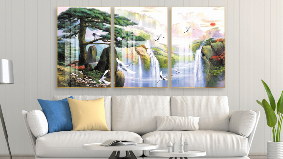 Tranh phong thủy Tùng hạc diên niên