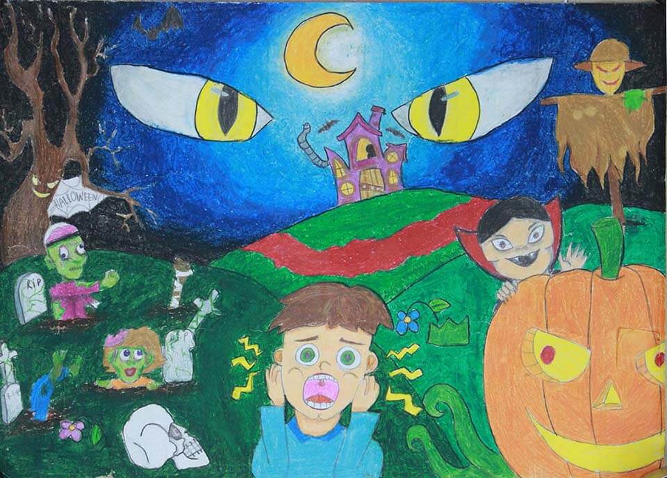 Vẽ tranh đề tài lễ hội  Vẽ tranh lễ hội Halloween  Vẽ quả bí ngô  YouTube